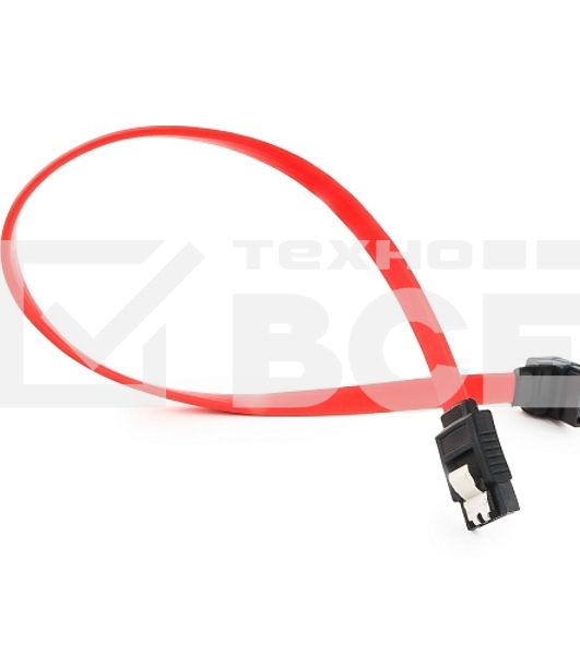 Кабель интерфейсный SATA Cablexpert CC-SATAM-DATA90-0.3M, 30см, угловой разъем, 7pin/7pin, защелка, пакет