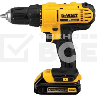 Дрель-шуруповерт DeWalt DCD771D2-KS, Аккумуляторная, 18В, 2 АКБ, Кейс