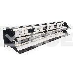 Монтажное оборудование Gembird Коммутационная панель Cablexpert с задним организатором, 48 портов категории 5E, размер 19''(NPP-C548CM-001), фото5