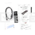 Внешний корпус AgeStar USB 3.1 Type-C M.2 NVME (M-key)  AgeStar 31UBNV5C (BLACK), алюминий, черный, фото2