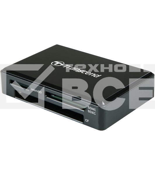 Кард-ридер Transcend черный, All-in-One cardreader, USB 3.1 Gen 1