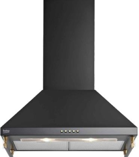 Вытяжка каминная Beko CWB6410AR чёрный, 60 см, 460 м³/ч, 62 дБ