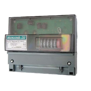 Счетчик 'Меркурий' 231 АМ-01 3ф 5-60А 1 класс точн.; 1 тариф.; имп. вых. мех. креп. DIN-рейка Инкотекс 32430