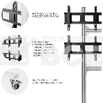Напольный мобильный стенд ONKRON FSPRO2L-22 для видеостен 2х2 4 x 40”- 50