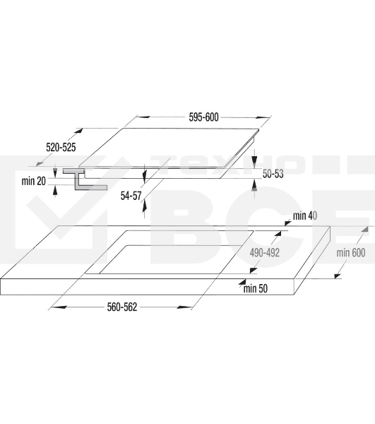 Варочная поверхность Gorenje ECT643WCSC белый