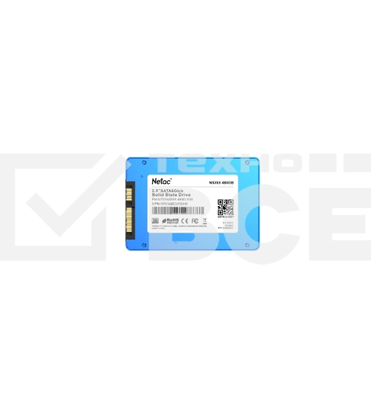 Накопитель SSD Netac N535S, 480Gb, SATA III, 2.5