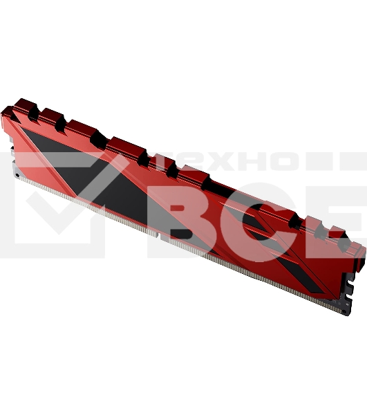 Оперативная память NETAC Shadow, DDR4, 16GB (1x16GB), 3200MHz, CL16, с радиаторами, красный