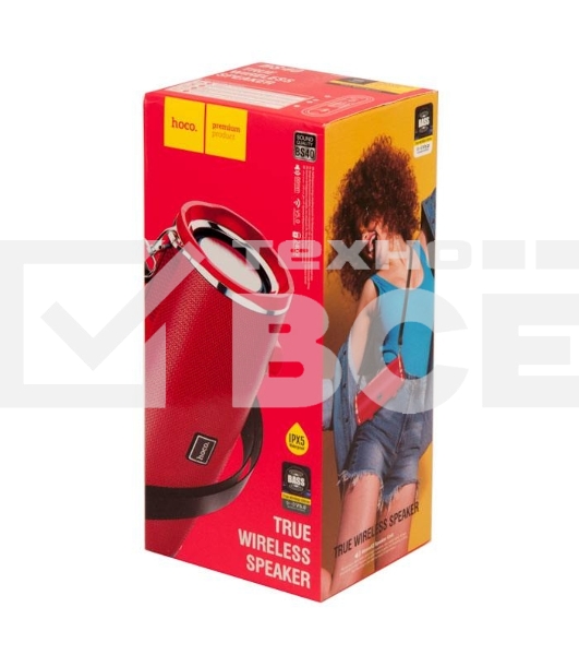 Портативная колонка bluetooth HOCO BS40 Desire song sports wireless speaker, красный