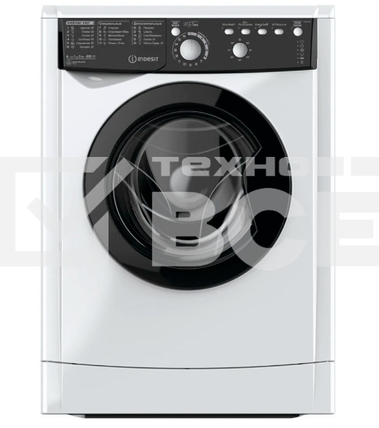 Стиральная машина Indesit EWSB 5085 BK CIS белый, загрузка фронтальная 5 кг, 800 об/мин., класс: А