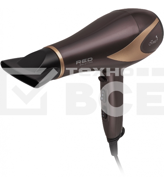 Фен Red Solution RF-529 коричневый/бежевый, 2200 Вт, ионизация