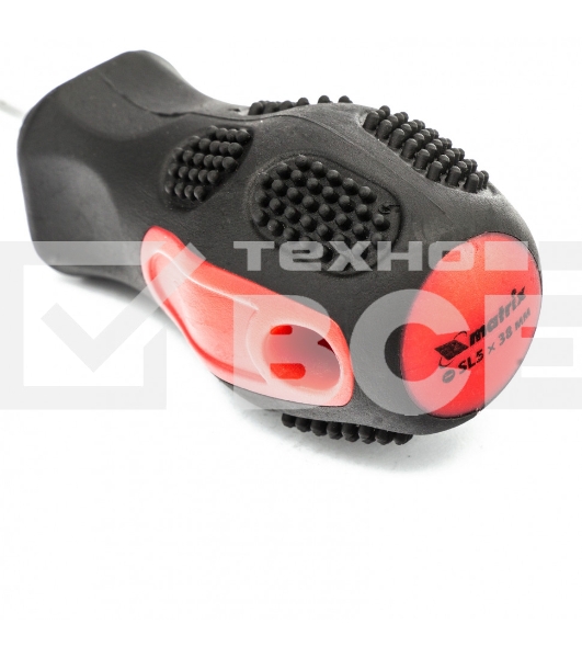 Отвертка Anti-Slip, SL5,0 х 38 мм, CrV, двухкомп. рукоятка Matrix