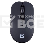 Мышь беспроводная Defender Gassa MM-105 черный, 1600 dpi, радиоканал, USB, кнопки - 6, фото 1