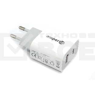 Блок питания (сетевой адаптер) Amperin Quick Charge 2-Port QC 3.0 USB+Type-C USB 18W (YDS-TC018-011)