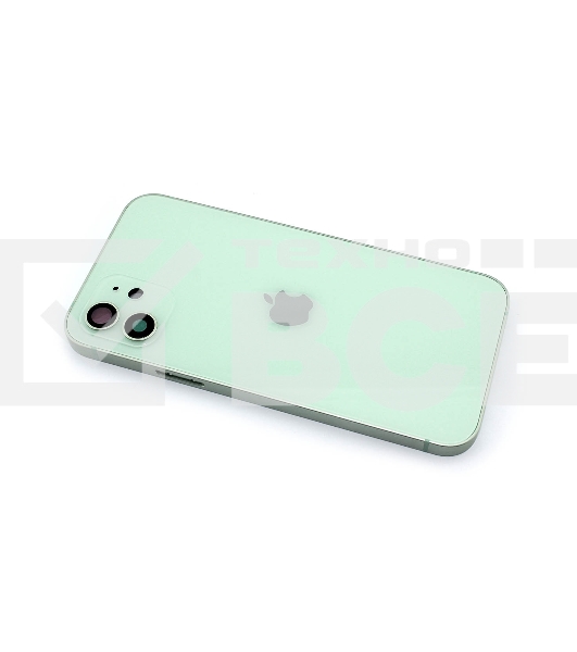 Задняя крышка (корпус) в сборе с рамкой для Apple iPhone 12 зеленая