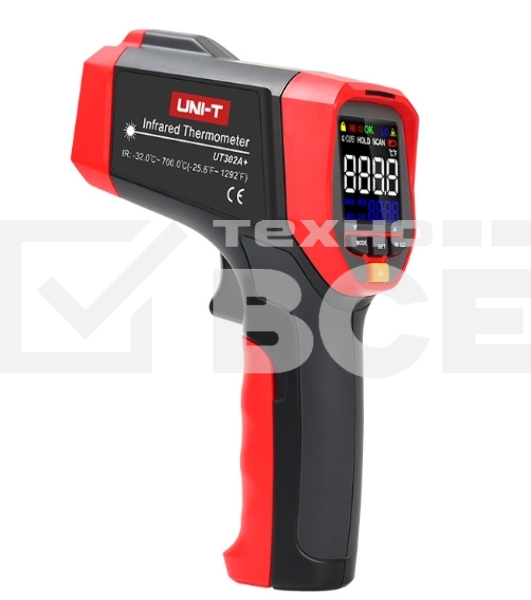 Инфракрасный термометр UT302A+ , -32С~ 700С