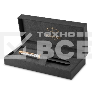 Ручка перьевая Parker 51 Premium (CW2169030) Black St.Steel GT, F, сталь нержавеющая, подарочная коробка
