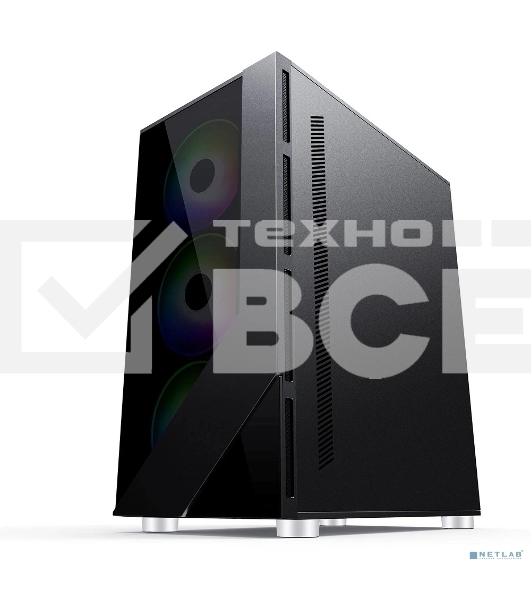 Компьютерный корпус AeroCool / Formula V-LINE 7713 черный без БП ATX 3x120mm 2xUSB2.0 1xUSB3.0 audio bott PSU