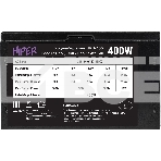 Блок питания HIPER ECO HPN-400, 400Вт, 120мм, черный, фото5