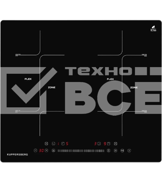 Встраиваемая варочная панель ICS 622 R Индукция, 60 см, 4 конфорки, черный цвет