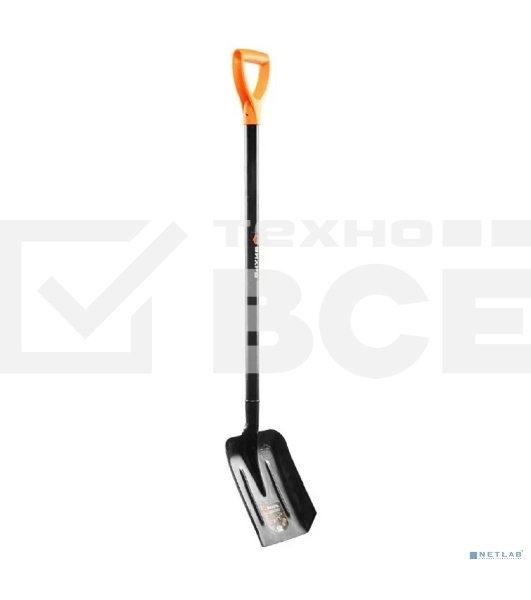 Совковая лопата ВИХРЬ сталь, металлическим черенком 73/7/1/9