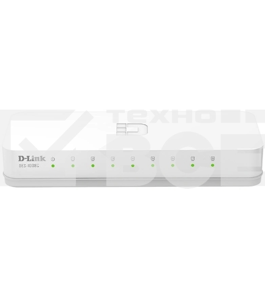 Коммутатор D-Link DES-1008C Коммутатор, 8x100Base-TX, корпус пластик