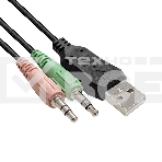 Гарнитура проводная полноразмерная игровая с микрофоном (гарнитура) ExeGate Gaming HS-520G (USB, 2x3.5мм, динамик 40мм, 20-20000Гц, длина кабеля 2.5м, регулировка громкости, RGb подсветка), фото14