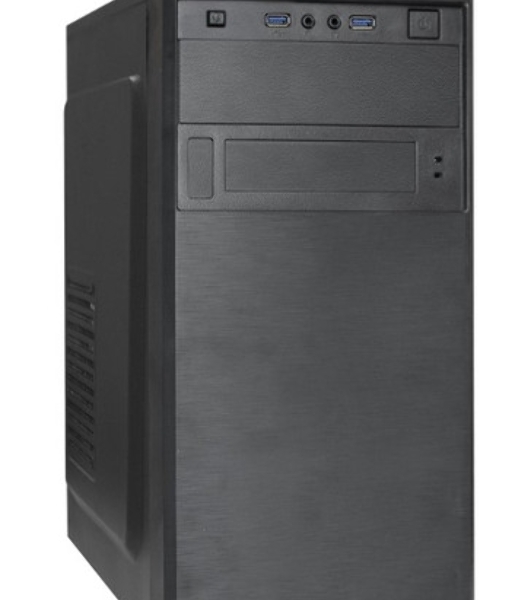 Компьютерный корпус Minitower ExeGate BAA-308MU2-AAA350 (mATX, БП AAA350 с вент. 8см, 1хUSB+2хUSB 3.0, HD Audio, черный)