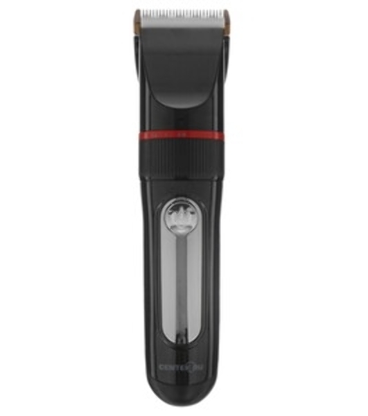 Машинка для стрижки волос Centek CT-2101 черный 3 Вт, LED, Li-Ion1200 до 3 часов, USB зарядка, 6 насадок