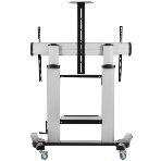 Мобильная стойка Wize Pro MH100A для широкоформатных и интерактивных панелей 60'-100'+ Max VESA 1000x600 см, высота 192 см, плавная р-ка высоты при помощи мех. ручки, полка для камеры ВКС, 2 полки, кабель. канал, наклон +5°/-10°, до 100 кг, с, фото6