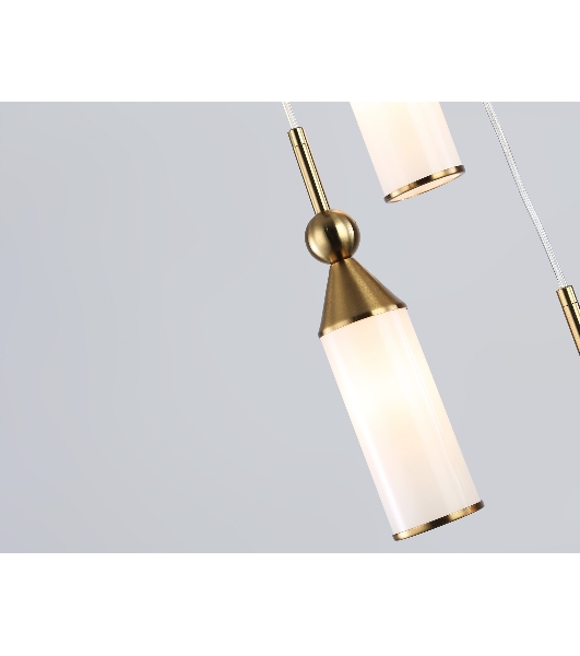 Светильник Ambrella light LH55272/3 BS/FR латунь/белый матовый E14 max 40W D230*1200