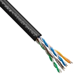 Кабель ExeGate Special UTP4-C5e-CU-S24-OUT-PE-BK-305-FLUKE UTP 4 пары кат.5e медь, 0.48мм (24AWG), FLUKE® test pass, внешн., без троса, 305м, черн., PE, фото 1