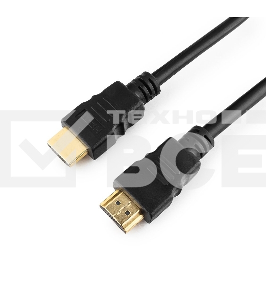 Кабель Cablexpert HDMI CC-HDMI4-10M, 19M/19M, v2.0, медь, позол.разъемы, экран, 10м, черный, пакет