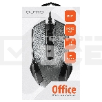 Мышь проводная Qumo Office M14 серый, 1000 dpi, USB, кнопки - 3, фото2