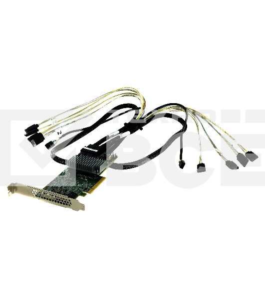 Контроллер LSI MegaRAID SAS9361-8I (PCI-E 3.0 x8, LP) SGL SAS 12G, RAID 0,1,10,5,6, 8port (2*intSFF8643),2GB onboard, Каб.отдельно