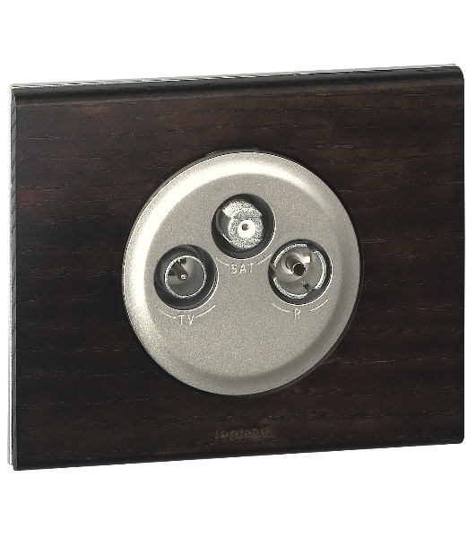 Лицевая панель Legrand 068585 Программа Celiane - TV-FM-SAT розетки Кат. № 0 673 88/89 - титан