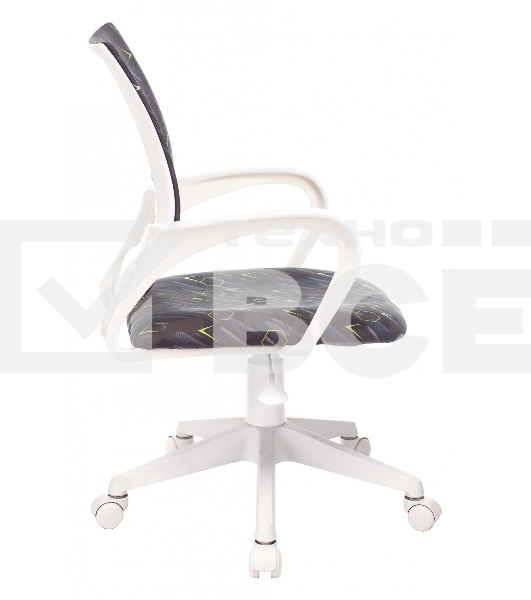 Кресло детское Бюрократ KD-W4 черный/синий регата крестовина пластик белый пластик белый