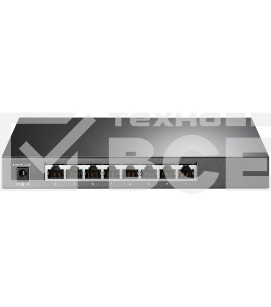 Коммутатор TP-Link JetStream 8-Port Gigabit Smart Switch with 4-Port PoE+, 4× Gigabit PoE+ Ports, 802.3at/af, 62 W PoE Power, Desktop Steel CaseIntegration with Omada SDN Controller, 802.1Q VLAN, STP/RSTP/MSTP, IGMP Snooping, 802.1p/DSCP QoS, ACL, 802.1x,