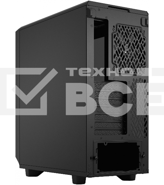 Корпус Fractal Design MESHIFY 2 COMPACT BLACK - TG / ATX, TG / 2x140mm & 1x120mm fans inc. / FD-C-MES2C-03