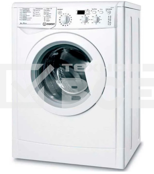 Стиральная машина Indesit IWSD6105 (CIS) L(R) белый, загр. фронтальная макс.: 6 кг 1000 об/мин класс: А