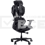 Кресло игровое GMNG GG-CH210B черный сиденье черный кожзам с подголов. крестов. пластик черный пластик черный, фото 1