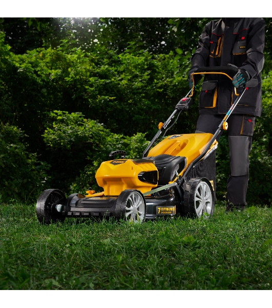 Газонокосилка аккумуляторная Denzel RLM450-36, 36 В, 2 Ач