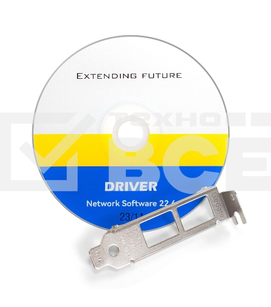 Сетевой адаптер ExeGate EXE-X540-T2 (PCI-E x8 v3.0, порты 2xRJ45 (медные), 10Gb/s (10/5/2.5/1Gb/s, 100Mb/s), Server NIC Intel Chipset X540-AT2)