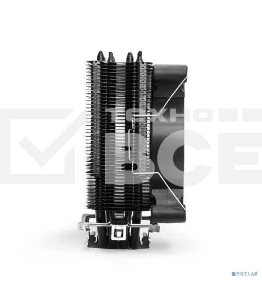 Кулер для процессора ExeGate Dark Magic EXX400V2-PWM.RGB серебристый, 120 мм, алюминий/медь, 2100 об/мин, 24 дБ, 4 pin, 140 Вт, 155 мм