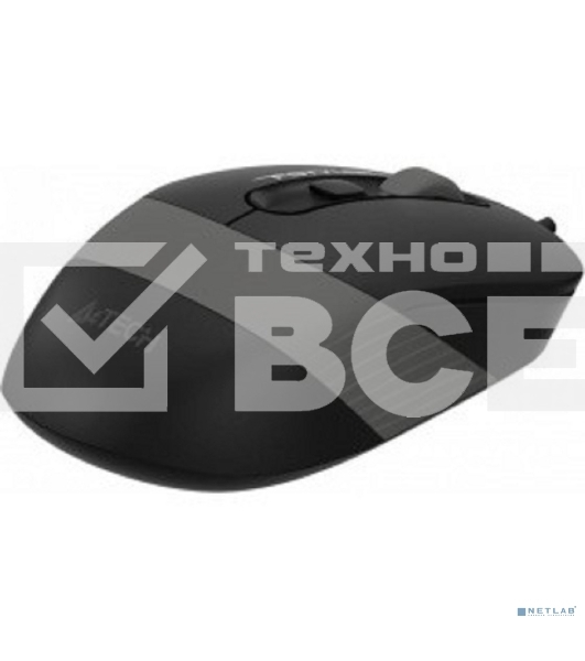 Мышь проводная A4Tech Fstyler FM10 черный/серый, 1600 dpi, USB, кнопки - 4