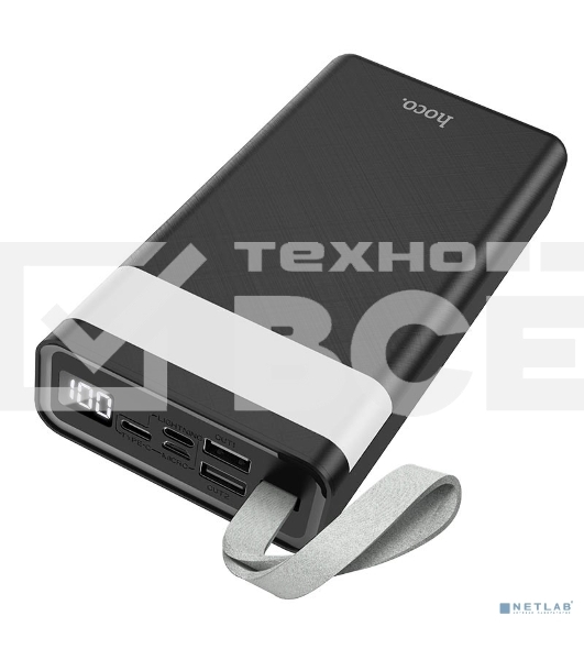 Портативный аккумулятор Hoco J73 30000mAh, 2A, черный (39414)