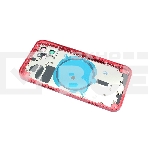 Задняя крышка (корпус) в сборе с рамкой для Apple iPhone 12 красная, фото2