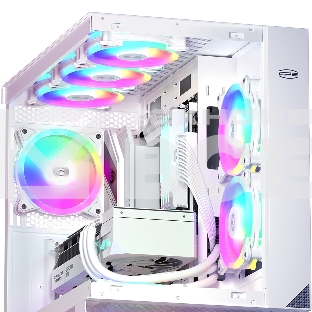 Вентилятор для корпуса PCCooler F3 T120 ARGB белый, 120 мм, 1800 об/мин, 21.6 дБ, 4 pin
