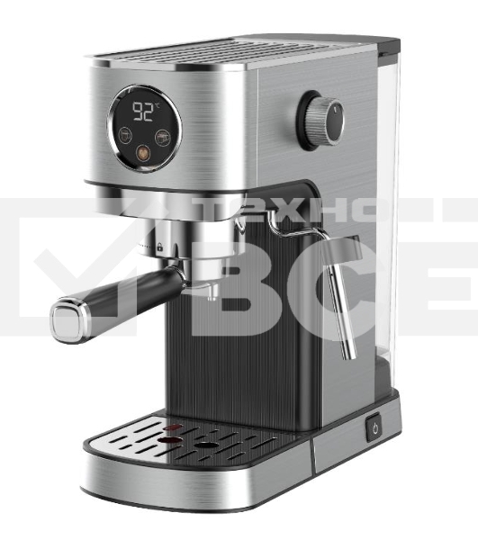 Кофеварка рожковая Korting KCM 1001 EX нержавеющая сталь, молотый, 1.2 л, 1350 Вт, 20 бар