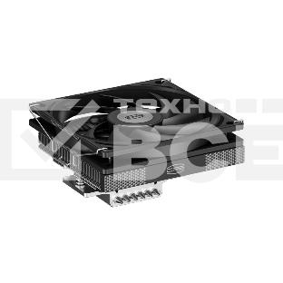 Кулер для процессора PCCooler RC600-67 (125W, 4-pin PWM, 67.5mm, Al, 4x6mm, 1x120mm, 62.5CFM, 32.5dBA, 2300RPM, S: 1851/1700/1200/115X, AM5/AM4, black)