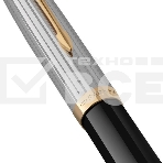Ручка перьевая Parker 51 Premium (CW2169030) Black St.Steel GT F сталь нержавеющая подар.кор., фото6